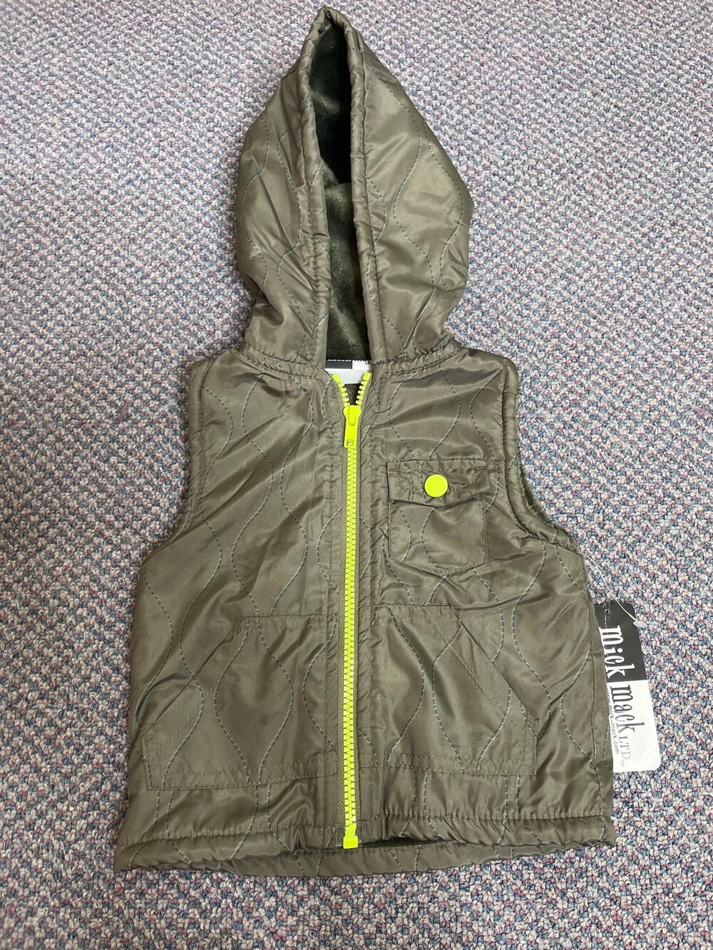 Mick Mack Green Vest 12 month